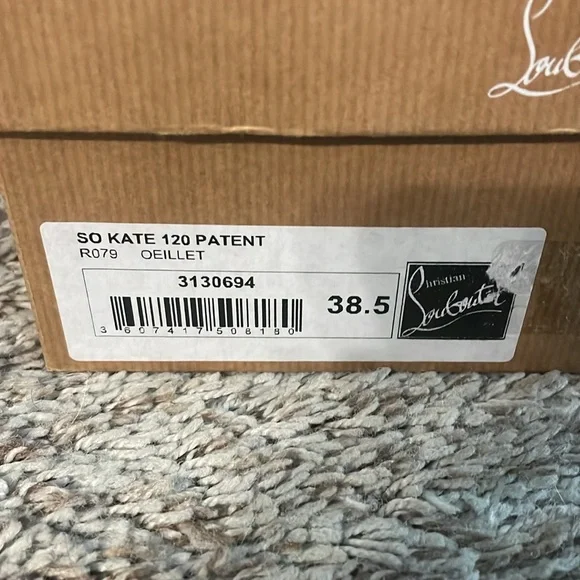Women’s authentic Christian Louboutin so Kate 120 Patent red heels size 38.5 EUC - Picture 9 of 9